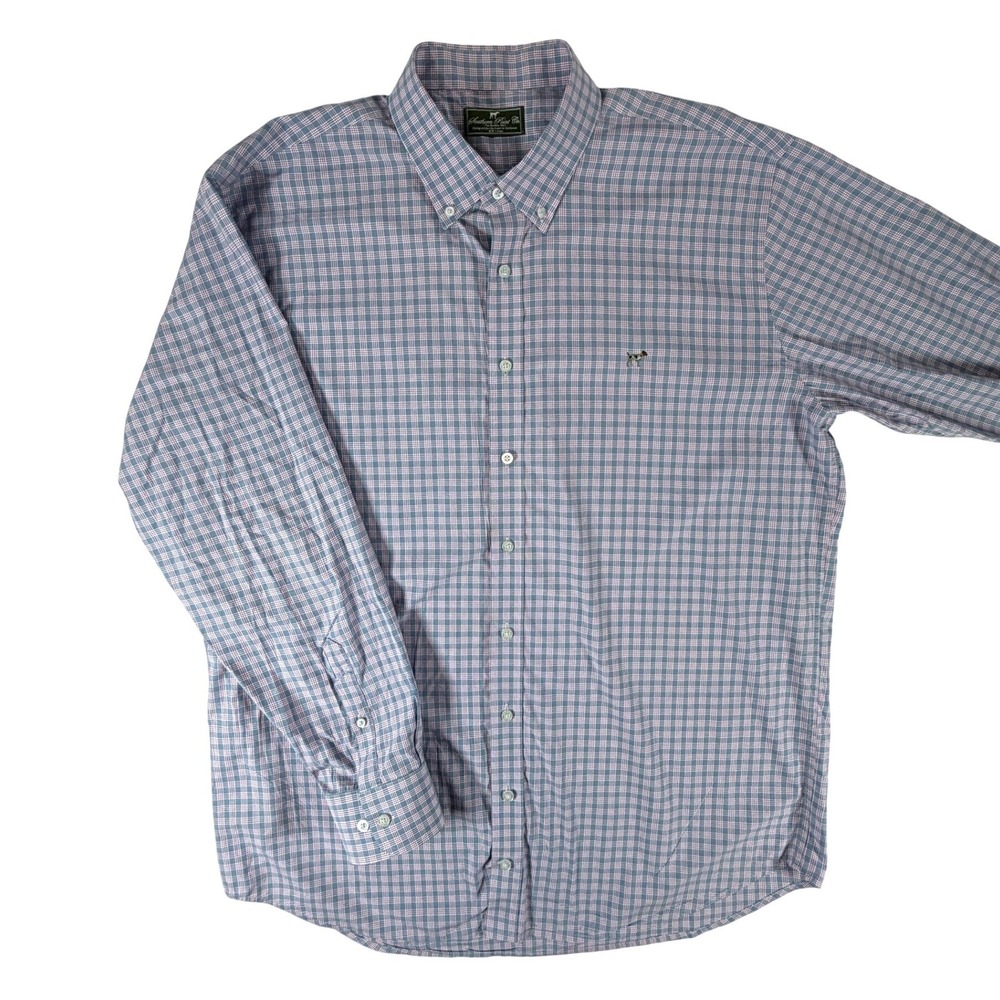 Southern Point Co The Hadley Shirt Plaid Long Sleeve Button Down Blue Mens XXL